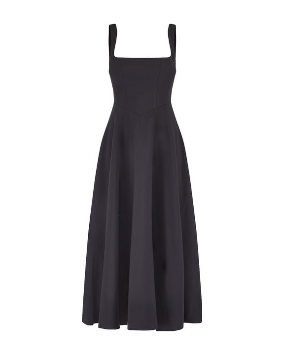 Ava square neck midi dress